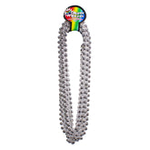 Silver 33" 12mm Bead Necklaces